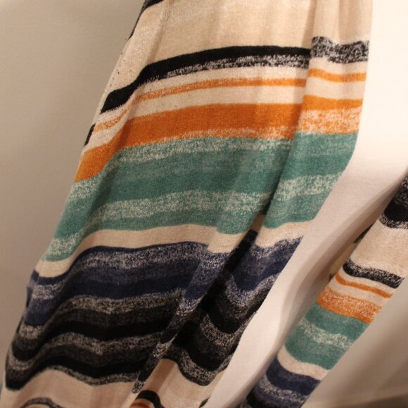 Multicolored Striped Duster with Pockets Size M - Picture 3 of 7